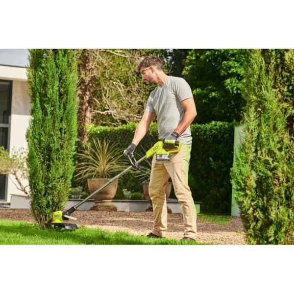 Kantskärare - RYOBI - RYLT33B-0 - Klippdiameter 33 cm - Gräskantprofilfunktion - Batteridriven
