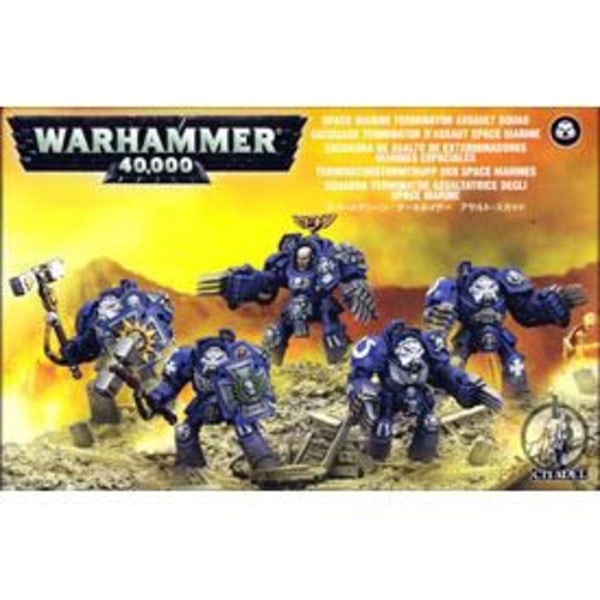 Warhammer 40 000 Assault Terminator Squad - SPELWORKSHOP - Warhammer 40 000 - 5 figurer - Svart