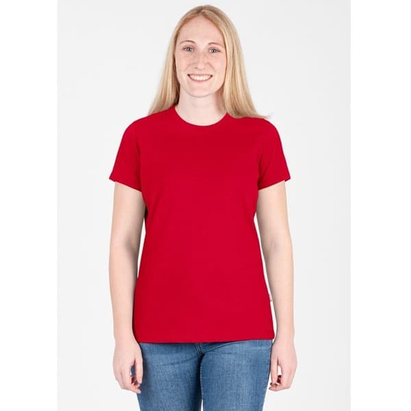 Jako Doubletex T-shirt dam - röd - 40