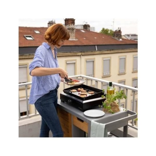 Elgrill - CAMPINGAZ - 1 XD - Emaljerad gjutjärn - 2500 Watts - Justerbar termostat ATT_COUL