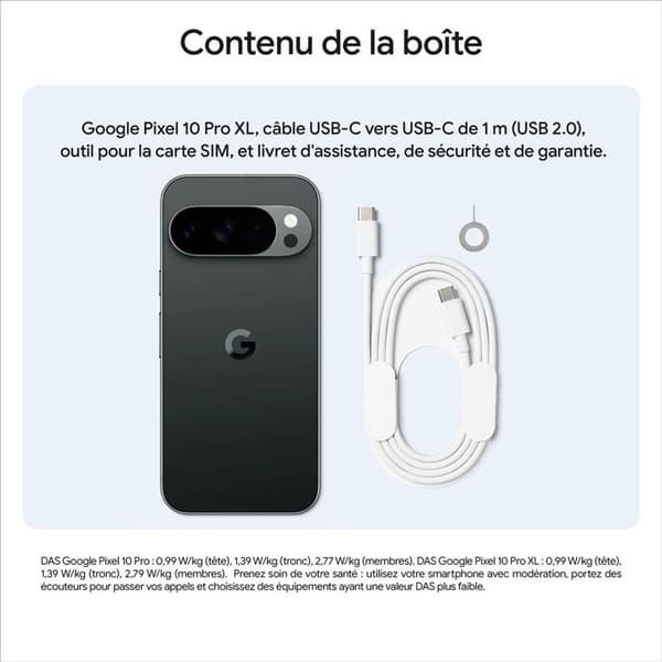 Smartphone Google Pixel 10 Pro XL 512 GB Svart Vulkanisk