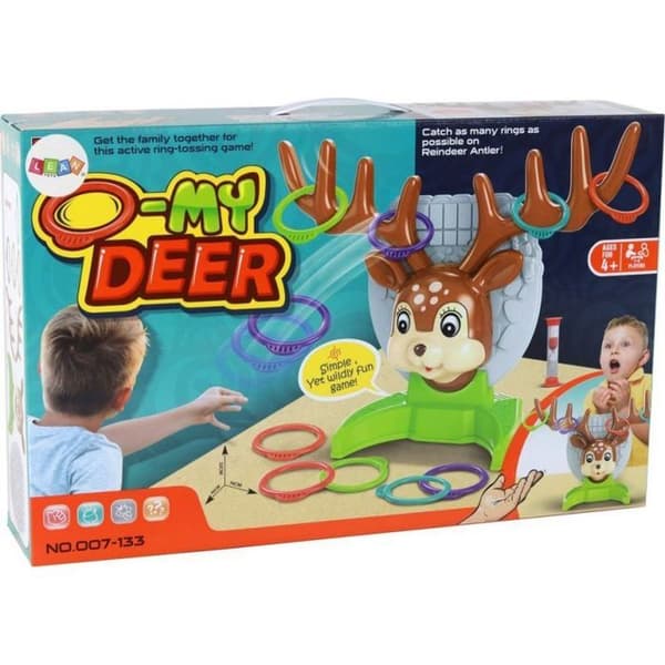 Leantoys Familjespel: ringkastning på en älg