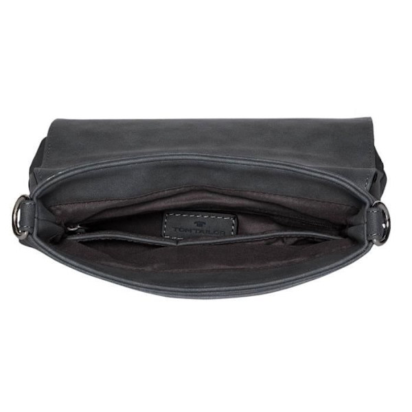 Axelväska - TOM TAILOR - Firenze Flapbag M - Grå - 23x25x4 cm - 100% polyuretan Grå