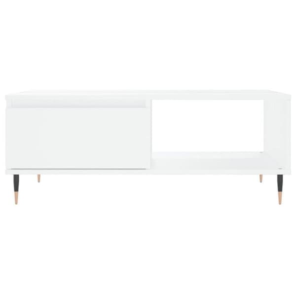 vidaXL Soffbord Vit 90x60x35 cm Konstruerat trä 827052
