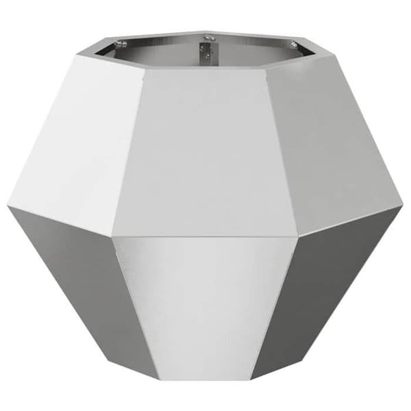 vidaXL Blomlåda Silver 50 x 50 x 40 cm Rostfritt stål 884060