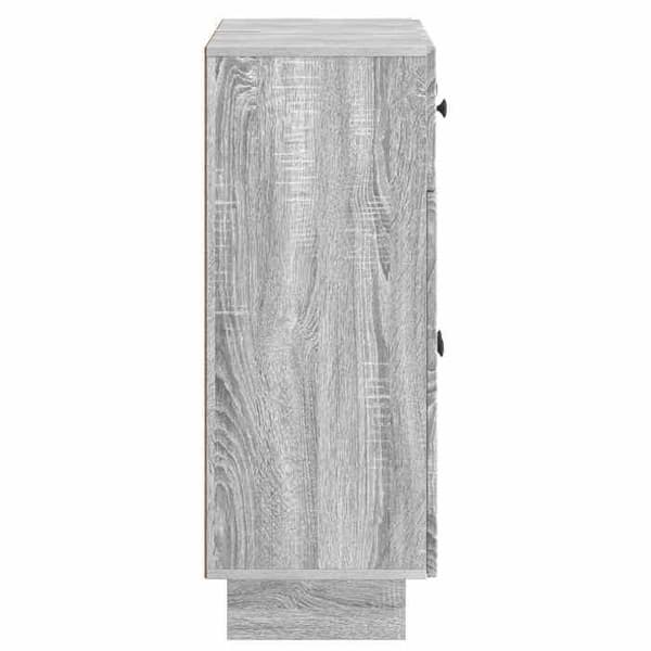 vidaXL Buffé Sonoma grå 66 x 34,5 x 90 cm Ingenjörsträ 893951