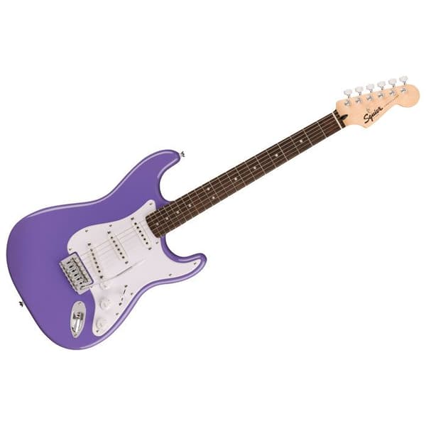 Squier av FENDER Sonic Stratocaster Ultraviolet Gitarr form ST Vit