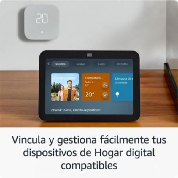 Amazon Echo Show 8 - Amazon - Modell 2023 - HD-skärm 8 tum - Rumsligt ljud - Digital Home-kontroller Svart