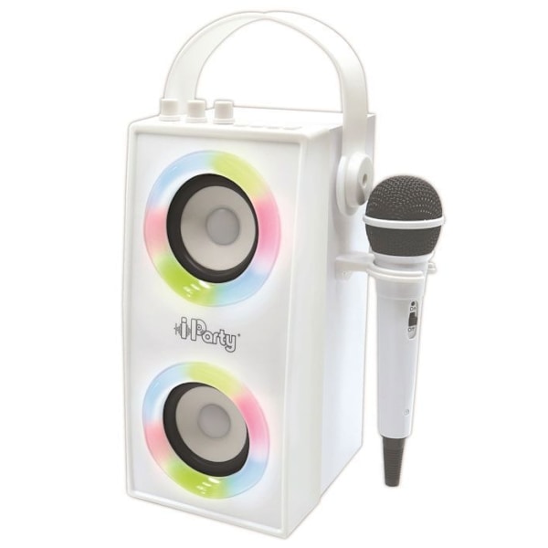 Karaokehögtalare för barn - LEXIBOOK - iParty® - Bluetooth® V5.0 - Ljuseffekter Vit