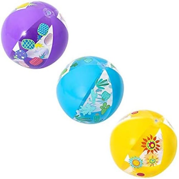 Uppblåsbar badboll - BESTWAY - Designermodell - 51 cm - Slitstark PVC - Diverse Färg
