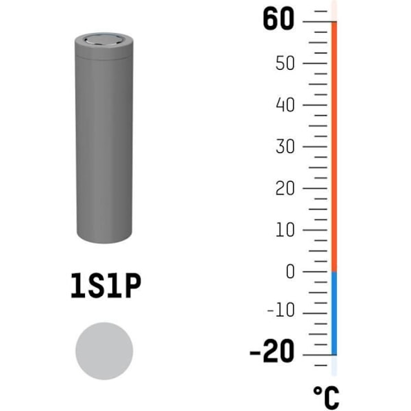 ANSMANN 18650 Li-Ion 3.6V 2600mAh uppladdningsbart batteri med kabel - Modelltillbehör