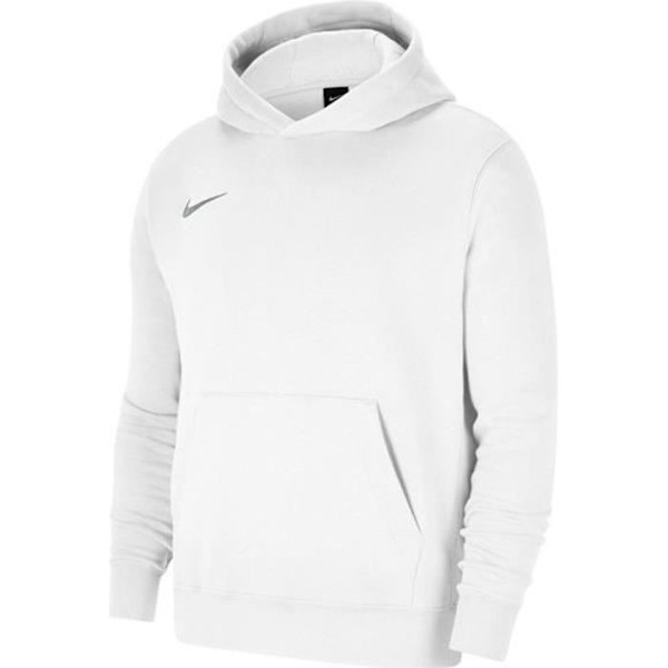 Sweatshirt - NIKE - JR Park 20 Fleece - Vit - Barn - Långa ärmar - Huvkrage Vit M
