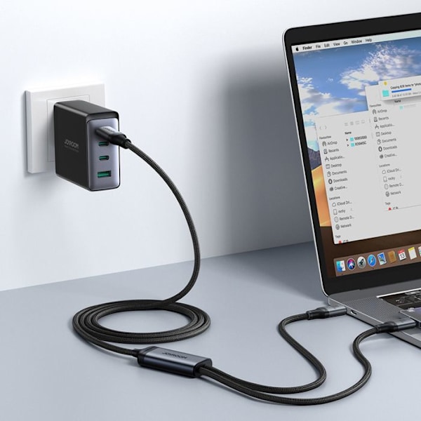 Typ-C till Lightning-kabel, USB-C, snabb laddning, 100 W, 1,5 m - JoyRoom Speedy Series (SA21-1T2) - Svart