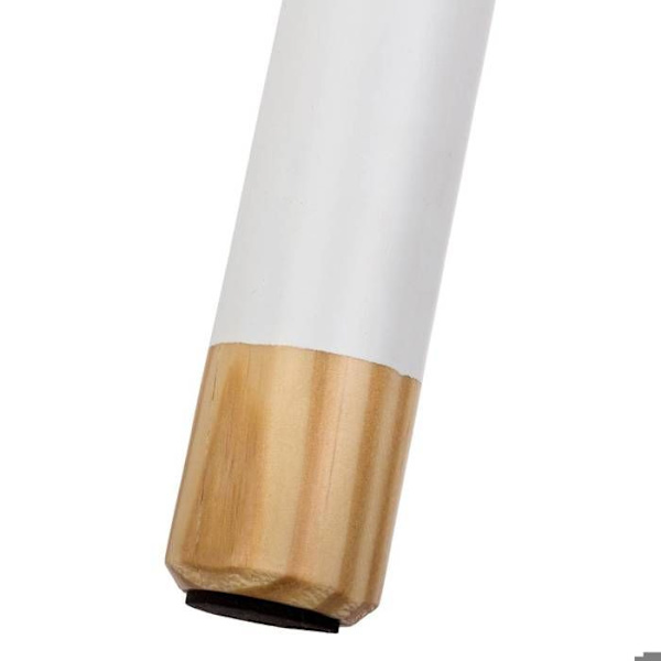 Trästoool - ATMOSPHERA - Vit - Diameter 24 cm - Höjd 26 cm - Modern design VIT