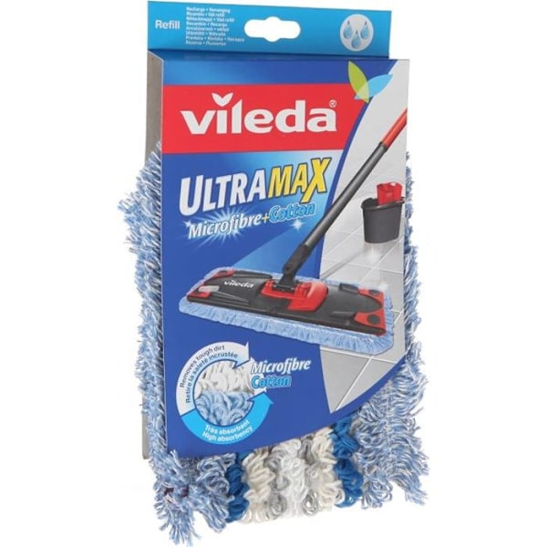 VILEDA Mikrofiber & bomullsöverdrag för Ultramax plattmopp