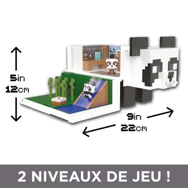 Minecraft-Mini Modular Heads-The Panda House-HLL25 Box Flerfärgad