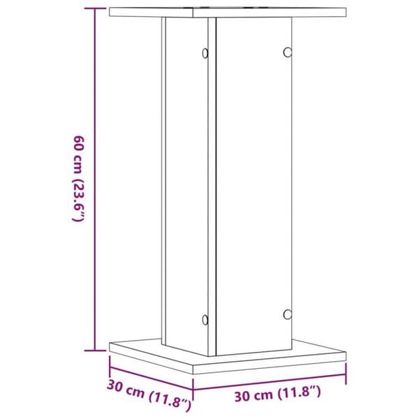 vidaXL Stöd för växter 2 st sonoma grå ingenjörsträ 3307860