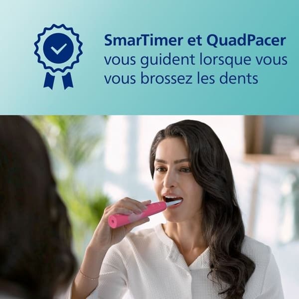 Elektrisk tandborste - Philips - Sonicare 4100 - Rosa - 2 lägen - Trycksensor Ros