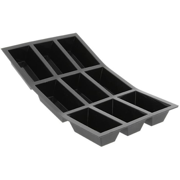 DE KÖPARE Smidig kakform - 9 ställen - Silikon - Svart Svart