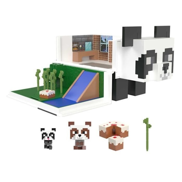 Minecraft-Mini Modular Heads-The Panda House-HLL25 Box Flerfärgad