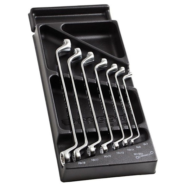 Lådnyckel - FACOM - MOD.55-1 - Öppen - Stål - 6x7 till 18x19 mm