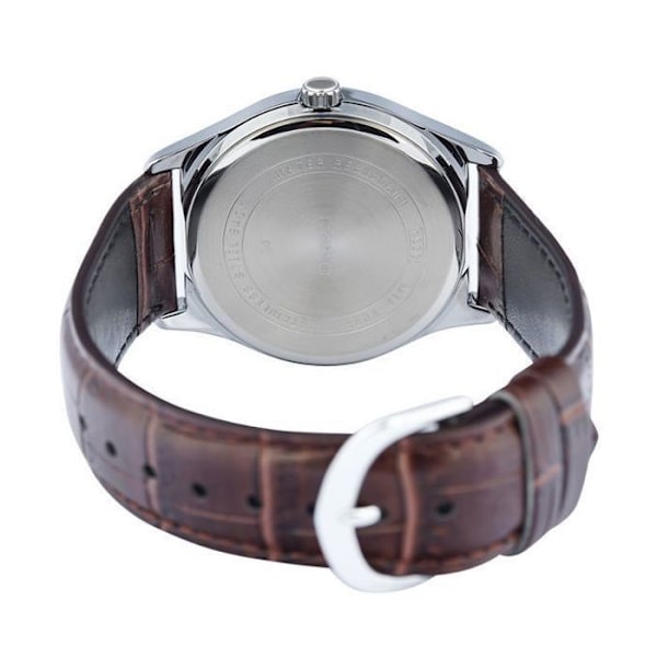 Casio - En klassisk klocka - Brunt läderarmband - MTP-V004L-7C
