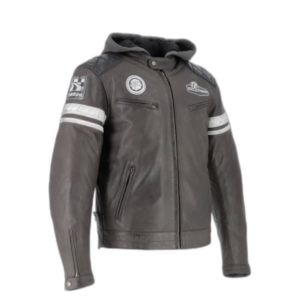 Helstons Riposte Motorcykel Läderjacka - Brun - 4XL brun jag