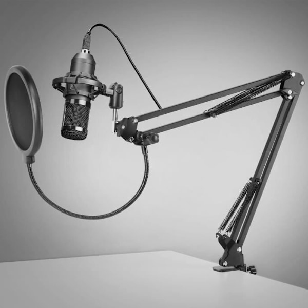 Mars Gaming MMICPRO - PC-mikrofon för streaming och ASMR - Ultra-High Definition - Svart Svart
