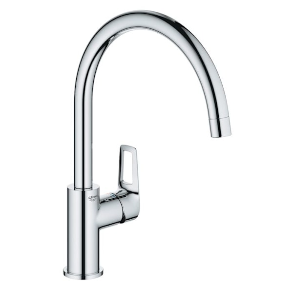 BAULOOP ettgrepps diskbänksblandare med hög vridbar pip - GROHE – 31368001 Grå
