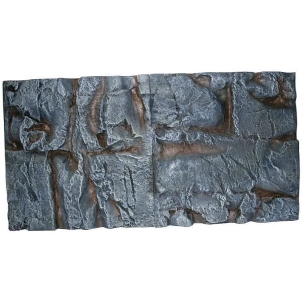 Wave 3D Rock Bakgrund för akvarium 118 x 50 cm 2 stycken - Set med 2 - A8011520