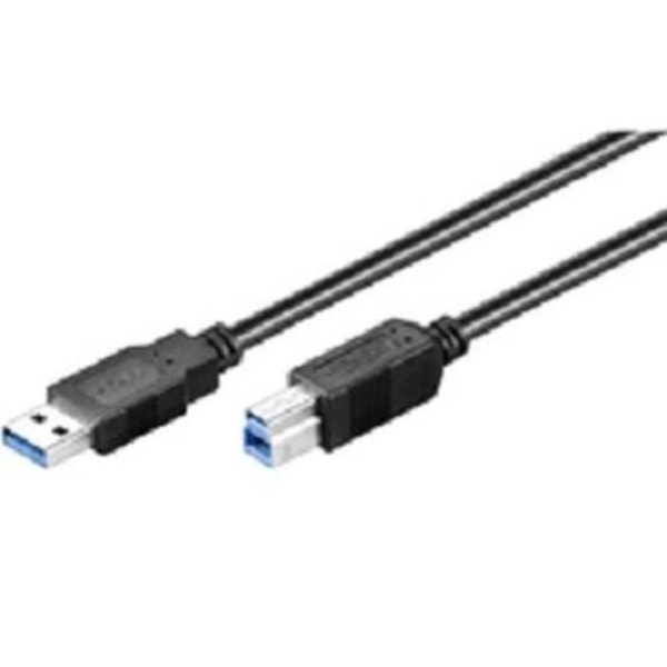 Microconnect USB A-USB B, 5 m, 5 m, USB A, USB B, 3.0 (3.1 Gen 1), hane-hane, svart