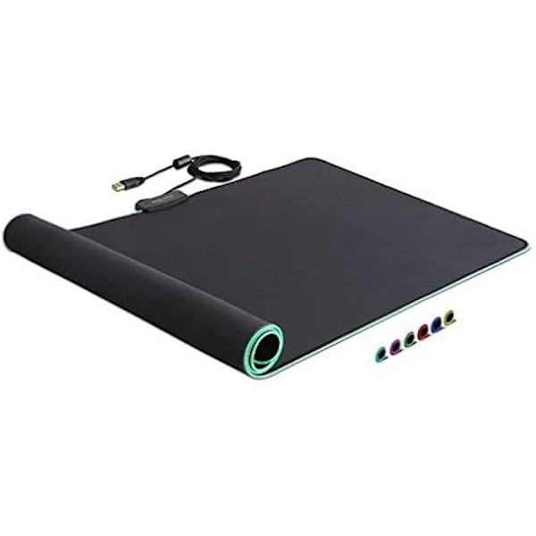 Musmatta - DELOCK - 12555 - Mjuk och Flexibel - RGB-kant 7 Färger - USB-A med Strömbrytare