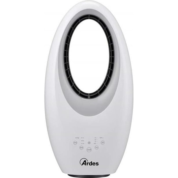 Bladlös fläkt - Ardes - AR5BL1 Muna - Fjärrkontroll - LED nattljus - Timer Vit