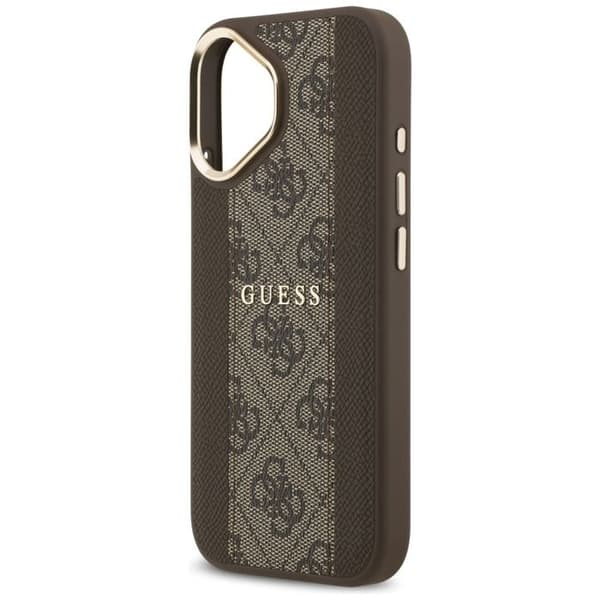 Guess Hardcase 4G Stripe MagSafe för iPhone 17 - Brun Brun