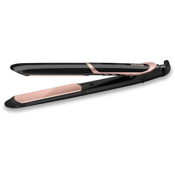 Super Smooth 235 plattång - BABYLISS - ST391E - Turmalin-keramik - 6 temperaturer från 140°C till 235°C Svart, Rosa