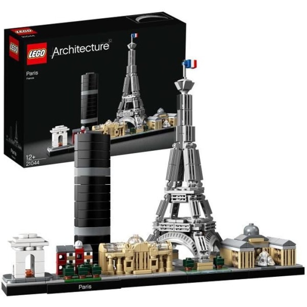 LEGO® 21044 Architecture Paris-modell att bygga med Eiffeltornet, Skyline Collection, heminredning, presentidé