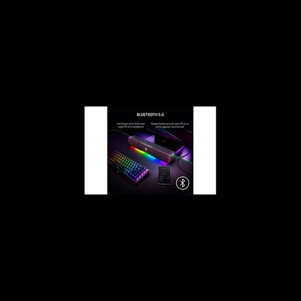 Ljudbar - Razer - Leviathan V2 X - USB Typ-C - Bluetooth 5.0 - Bredbands högtalare