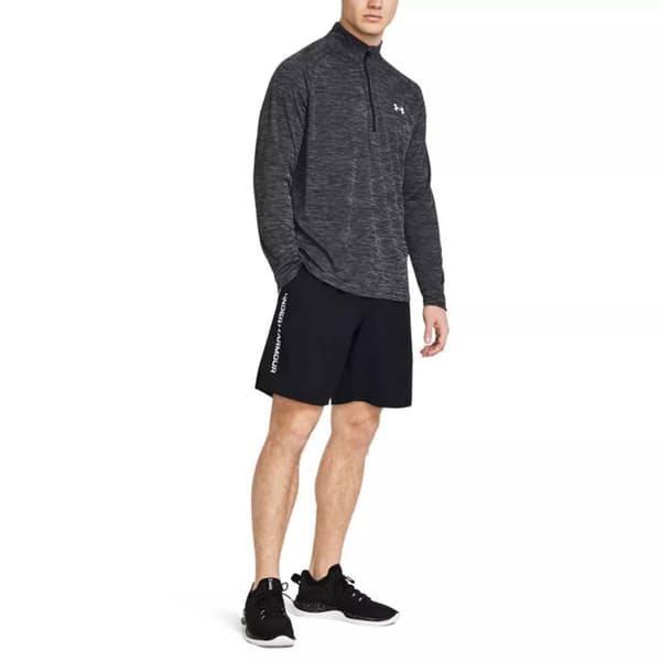 Short Homme Under Armour TECH WOVEN WORDMARK Svart jag