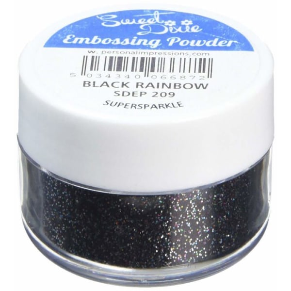 Sweet dixie embossing powder - SDEP 209 - Embossing Powder, Black/Rainbow Supersparkle