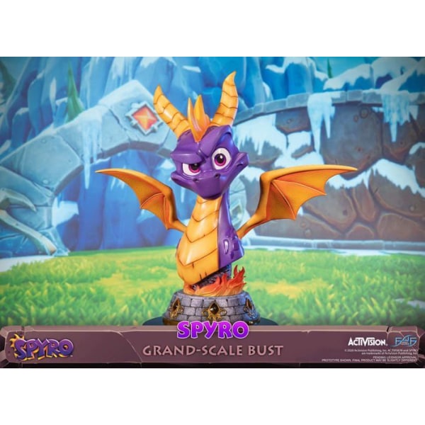 First4figures - SPYBGST - Spyro The Dragon Statue (Spyro Large Scale Bust) i harts