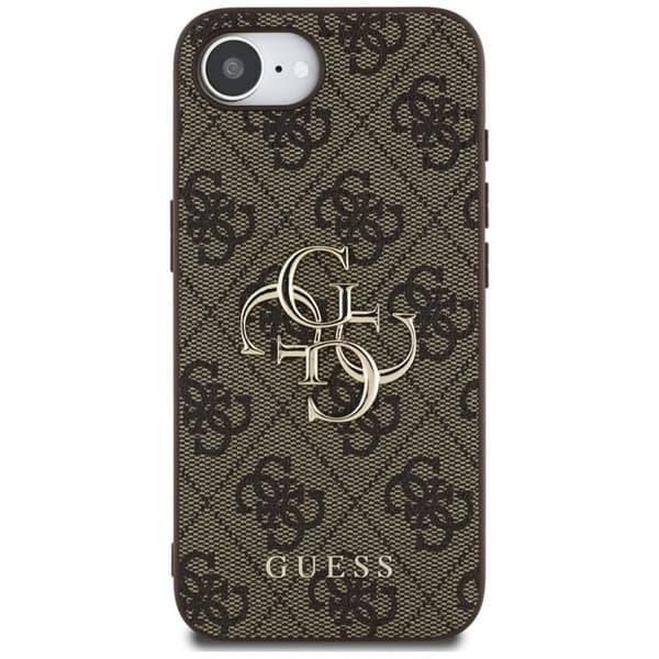 Coque Guess Hardcase 4G Big Logo för iPhone 16e - Brun Brun