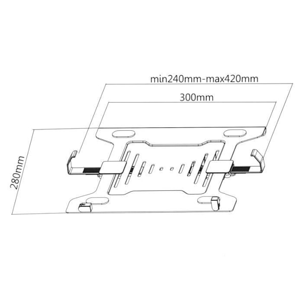 Maclean MC-764 Universal Laptop Stand