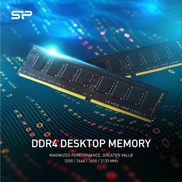 RAM-minne DDR4 - Silicon Power - 32GB 3200MT/s - UDIMM CL22 - SP032GBLFU320X02