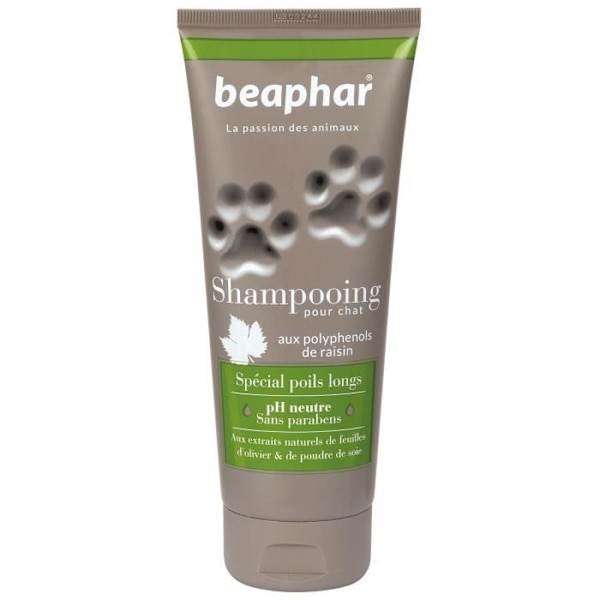 Kattshampo - BEAPHAR - Premium långhårig - Kokosolja - Guavaextrakt - 200 ML