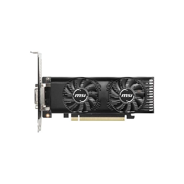 Grafikkort - MSI - GeForce GTX 1650 4GT LP OC - 4 GB - GDDR5 - PCIe 3.0 - DVI / HDMI / DisplayPort (912-V809-3246)