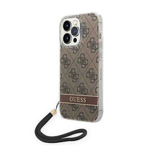 Guess 4G Print Core - Fodral för iPhone 14 Pro Max (Brun) - 3666339093860