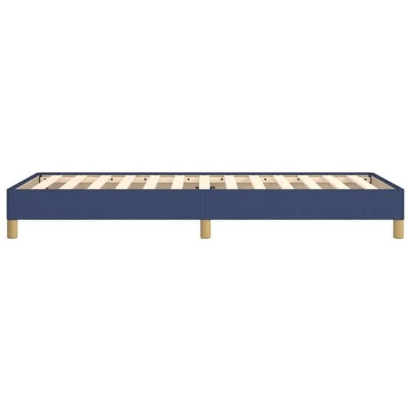 vidaXL Sängram utan madrass blå 100x200 cm tyg 346800