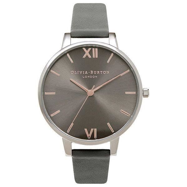 Kvinnoarmbandsur - Olivia Burton - OB16BD90 - Kvarts - Läder - 38 mm Grå