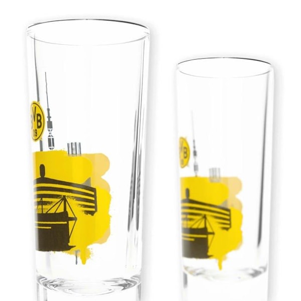 Matsmältningsglas - Borussia Dortmund shooter - 22440100 - BVB Skyline Set med 2 likörglas