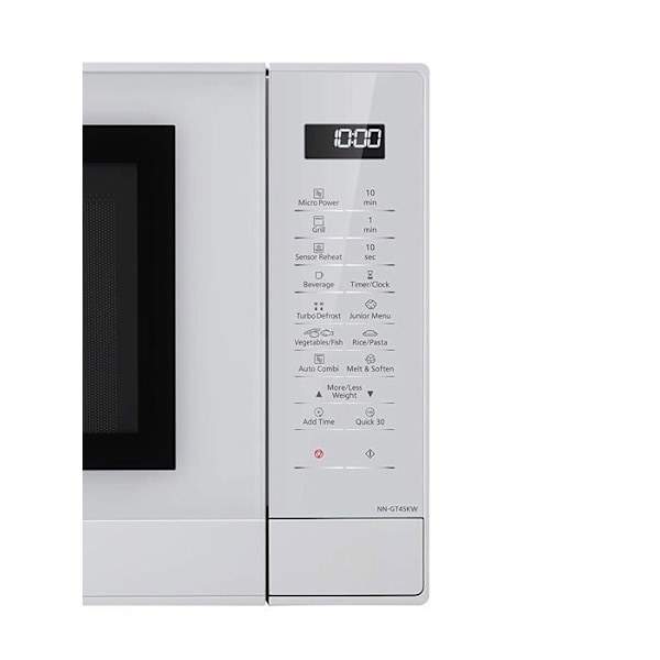 Panasonic NN-GT45KWSUG Fyr Micro-Ondes Grill 31L 1000W Inverter 24 Program för Avfrostning LED Vit